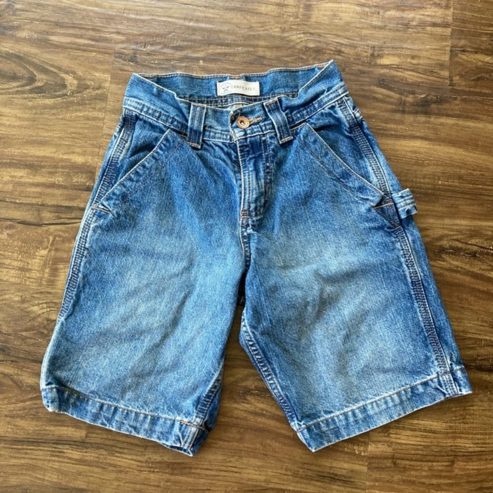 Carpenter Kids Denim Blue Shorts Size 8